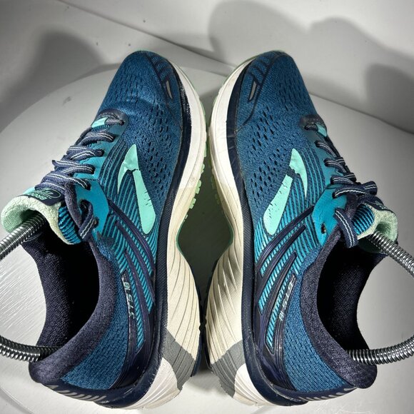 Brooks Adrenaline GTS 18 Womens Size 8 Running Shoes Blue Gym Walking Sneakers - Picture 7 of 12